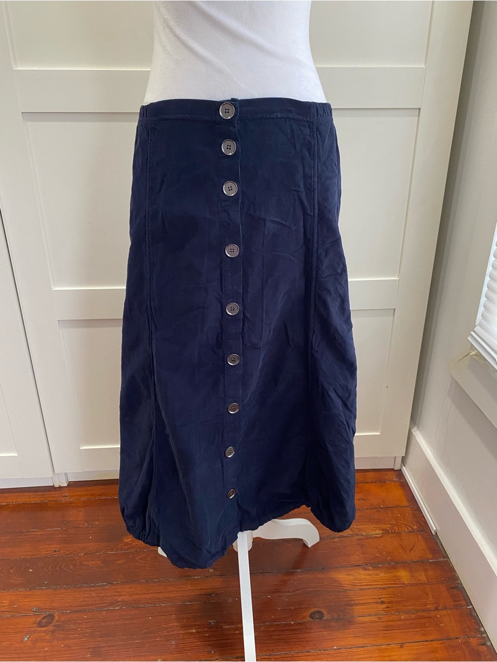 XCVI Skirt Navy Corduroy Maxi Women’s Size Small